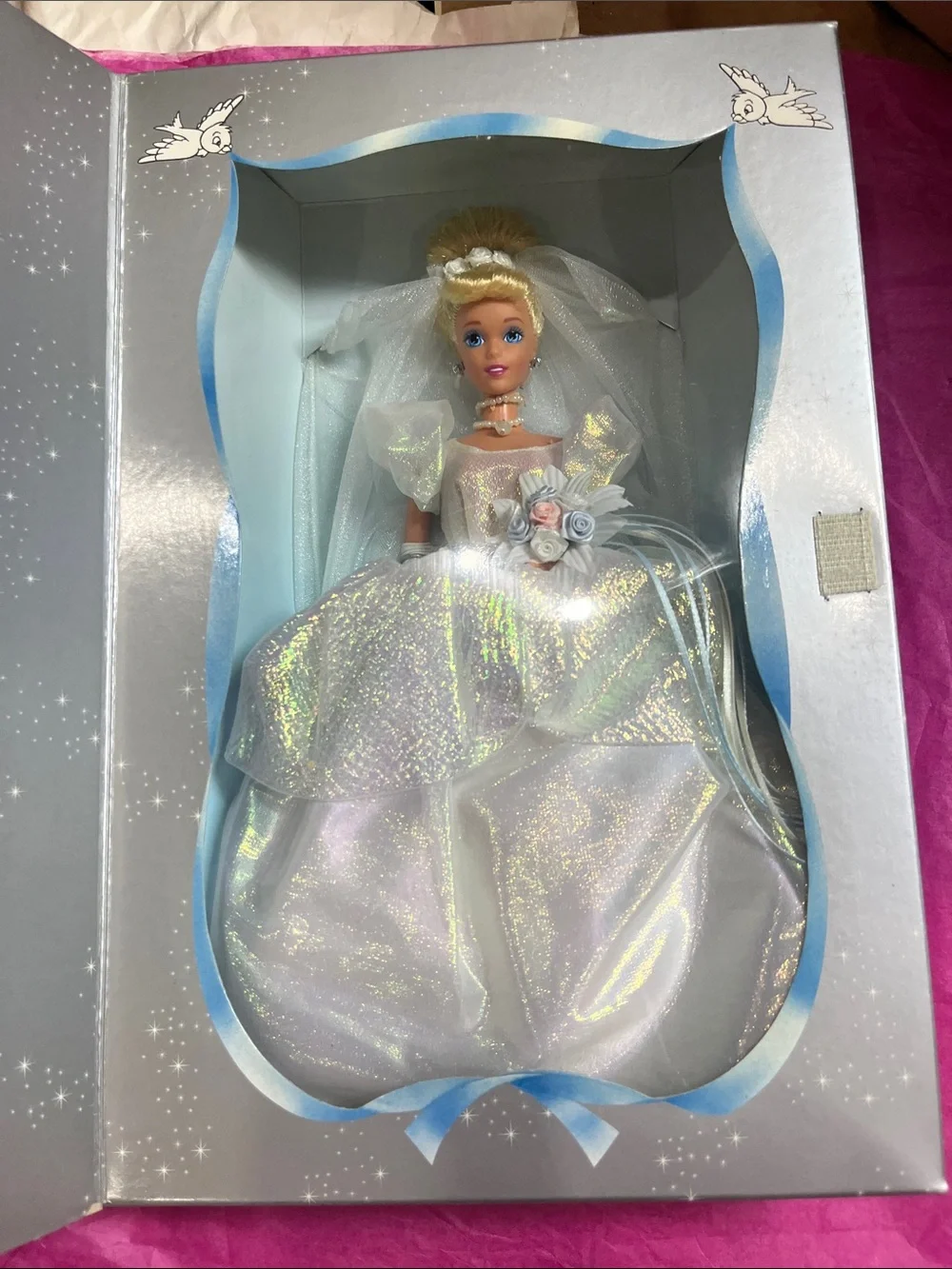 vintage 1995 Mattel Walt Disney Wedding Cinderella 45th Anniversary Barbie NRFB